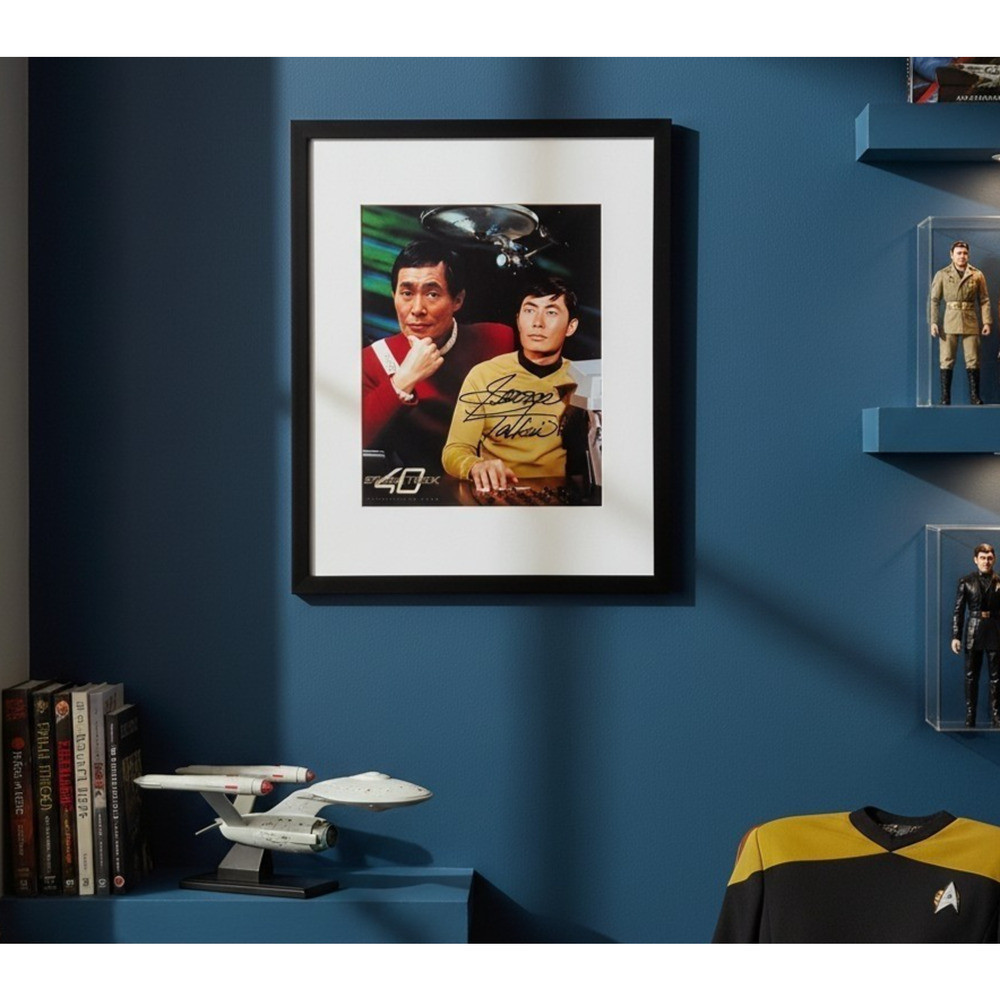 George Takei Autographed 11X14 Framed & Matted Star Trek Sulu
